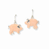 103404, PIG ENAMEL DANGLE EARRING