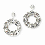 103406, GEOMETRIC RHINESTONE DANGLE EARRING