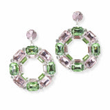 103406, GEOMETRIC RHINESTONE DANGLE EARRING