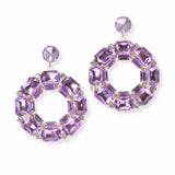 103406, GEOMETRIC RHINESTONE DANGLE EARRING