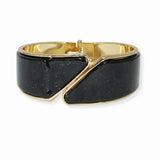 103414, CELLULOID ACETATE OPEN BANGLE BRACELET