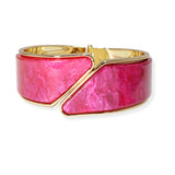 103414, CELLULOID ACETATE OPEN BANGLE BRACELET