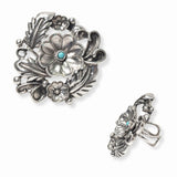 103448, WESTERN FLOWER CUFF RING
