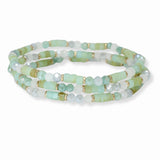 103465, DAINTY MULTI LAYERED BEADED STRETCH BRACELET