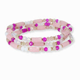103465, DAINTY MULTI LAYERED BEADED STRETCH BRACELET