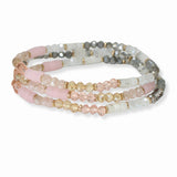 103465, DAINTY MULTI LAYERED BEADED STRETCH BRACELET