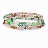 103465, DAINTY MULTI LAYERED BEADED STRETCH BRACELET