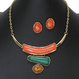 103471, GEOMETRIC CELLULOID ACETATE NECKLACE