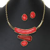 103471, GEOMETRIC CELLULOID ACETATE NECKLACE