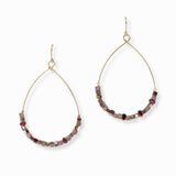 103473, DAINTY BEADED TEARDROP DANGLE EARRING