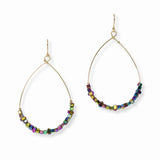 103473, DAINTY BEADED TEARDROP DANGLE EARRING