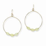 103475, TRIPLE BEADED ROUND DANGLE EARRING