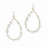 103481, TEARDROP BEADED DANGLE EARRING