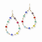 103481, TEARDROP BEADED DANGLE EARRING