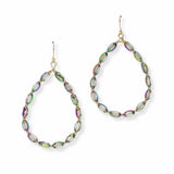 103484, TEARDROP BEADED DANGLE EARRING
