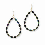 103484, TEARDROP BEADED DANGLE EARRING