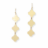 103490, CLOVER METAL DROP DANGLE EARRING