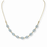 103493, OVAL SHAPE BEADED NECKLACE
