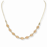 103493, OVAL SHAPE BEADED NECKLACE