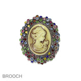 103497, VINTAGE CAMEO PIN BROOCH