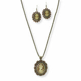 103498, VINTAGE CAMEO PENDANT NECKLACE