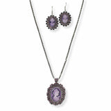 103498, VINTAGE CAMEO PENDANT NECKLACE