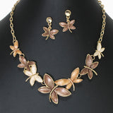 103500, BUTTERFLY ENAMEL NECKLACE