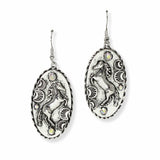 103503, WESTERN HORSE ENGRAVED DANGLE EARRING