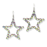 103504, STAR RHINESTONE DANGLE EARRING