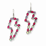103505, LIGHTENING BOLT RHINESTONE DANGLE EARRING
