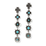 103519, WESTERN CROSS DROP DANGLE EARRING