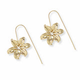103534, FLOWER METAL FISH HOOK EARRING