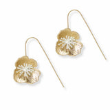 103535, FLOWER METAL FISH HOOK EARRING