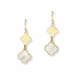 103536, CLOVER MOTHER OF PEARL DANGLE EARRING