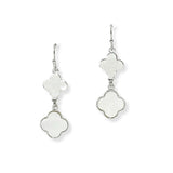 103536, CLOVER MOTHER OF PEARL DANGLE EARRING