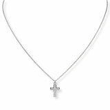 103541, DAINTY PAVE CROSS CHARM NECKLACE