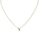 103543, DAINTY PAVE DOUBLE STAR NECKLACE