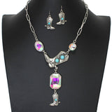 103577, WESTERN BOOTS WITH RHINESTONE NECKLACE