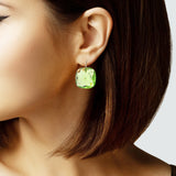 103645, GEOMETRIC ACRYLIC STONE FISHHOOK EARRING