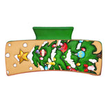 103648, "CHRISTMAS TREE LEATHER RECTANGULAR GRANDER HAIR CLAW