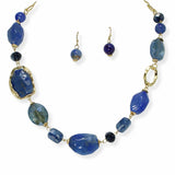 103668, GEOMETRIC ACETATE STONE NECKLACE