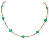 103670, CROSS ACCENT DAINTY BEADED NECKLACE