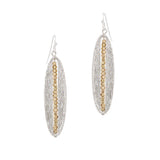 103680, GEOMETRIC DAINTY BEADED ACCENT METAL DANGLE EARRING