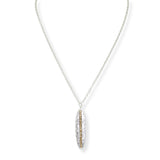 103690, GEOMETRIC DAINTY BEADED ACCENT PENDANT NECKLACE