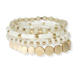 103693, MIXED MULTI LAYERED BEADED STRETCH BRACELET