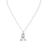103751, CHRISTMAS POLAR BEAR ENAMEL PENDANT NECKLACE