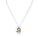 103752, CHRISTMAS PENGUIN 3D ENAMEL PENDANT NECKLACE