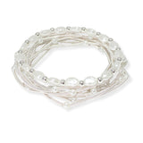 103767, BALL MULTI LAYERED BEADED STRETCH BRACELET