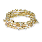 103767, BALL MULTI LAYERED BEADED STRETCH BRACELET