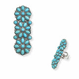 103798, WESTERN TURQUOISE STONE CUFF RING